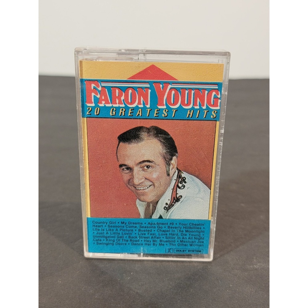 Faron Young 20 Greatest Hits Cassette 1987 Highland‎ Music